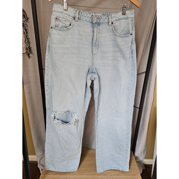 Garage Denim Jambe Large/Wide Leg High-Rise Jeans Size 9 - Picture 3 of 13